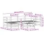 Set of 7 garden sofas solid fir Douglas wood by , Garden sets - Ref: Foro24-3250950, Price: 405,70 €, Discount: %