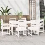 7-piece garden dining set solid pine white wood by , Garden sets - Ref: Foro24-3154708, Price: 582,66 €, Discount: %