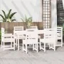 7-teiliges Garten-Esszimmerset aus massivem Kiefernholz weiß von , Gartensets - Ref: Foro24-3154708, Preis: 582,87 €, Rabatt: %