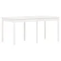 7-teiliges Garten-Esszimmerset aus massivem Kiefernholz weiß von , Gartensets - Ref: Foro24-3154708, Preis: 582,87 €, Rabatt: %