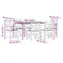 7-teiliges Garten-Esszimmerset aus massivem Kiefernholz weiß von , Gartensets - Ref: Foro24-3154708, Preis: 582,87 €, Rabatt: %