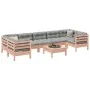 Set of 8 garden sofas with Douglas fir wood cushions by , Garden sets - Ref: Foro24-3299340, Price: 634,81 €, Discount: %