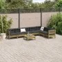 Set of garden sofas 8 pcs with impregnated pine wood cushions by , Garden sets - Ref: Foro24-3299484, Price: 675,11 €, Discou...