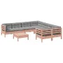Set of 9 garden sofas with Douglas fir wood cushions by , Garden sets - Ref: Foro24-3299375, Price: 778,66 €, Discount: %