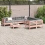 Set mit 9 Gartensofas mit Kissen aus Douglasienholz von , Gartensets - Ref: Foro24-3299375, Preis: 778,66 €, Rabatt: %