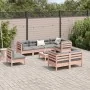 Set of 9 garden sofas with Douglas fir wood cushions by , Garden sets - Ref: Foro24-3299517, Price: 766,01 €, Discount: %