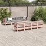 Set de sofás jardín 9 pzas con cojines madera de abeto Douglas de , Conjuntos de jardín - Ref: Foro24-3299363, Precio: 778,27...