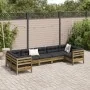 Set mit 7 Gartensofas mit Kissen aus imprägniertem Kiefernholz von , Gartensets - Ref: Foro24-3299624, Preis: 666,40 €, Rabat...