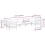 Set mit 7 Gartensofas mit Kissen aus imprägniertem Kiefernholz von , Gartensets - Ref: Foro24-3299624, Preis: 666,40 €, Rabat...