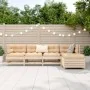 5-teilige Gartensofagarnitur aus massivem Kiefernholz von , Gartensets - Ref: Foro24-3250836, Preis: 284,43 €, Rabatt: %