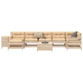 Set of garden sofas 9 pcs solid pine wood by , Garden sets - Ref: Foro24-3250656, Price: 499,26 €, Discount: %