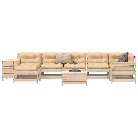 Set of garden sofas 9 pcs solid pine wood by , Garden sets - Ref: Foro24-3250656, Price: 499,26 €, Discount: %