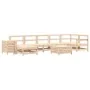 Set of garden sofas 9 pcs solid pine wood by , Garden sets - Ref: Foro24-3250656, Price: 499,26 €, Discount: %