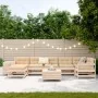 Set of garden sofas 9 pcs solid pine wood by , Garden sets - Ref: Foro24-3250656, Price: 499,26 €, Discount: %