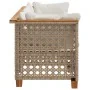 3-seater garden sofa with cushions synthetic rattan beige by , Outdoor sofas - Ref: Foro24-365940, Price: 270,97 €, Discount: %