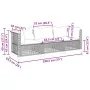 3-seater garden sofa with cushions synthetic rattan beige by , Outdoor sofas - Ref: Foro24-365940, Price: 270,97 €, Discount: %