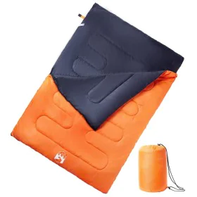 Saco de dormir doble y almohadas camping adultos 3-4 estaciones by , Sleeping bag - Ref: Foro24-94448, Price: 56,12 €, Discou...