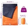 Saco de dormir doble y almohadas camping adultos 3-4 estaciones von , Schlafsack - Ref: Foro24-94448, Preis: 56,12 €, Rabatt: %