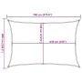 Rechteck Segelmarkise HDPE blau 160 g/m² 6x7 m von , Sonnenschirme - Ref: Foro24-311524, Preis: 78,57 €, Rabatt: %