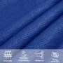 Rectangular sail awning HDPE blue 160 g/m² 6x7 m by , Umbrellas - Ref: Foro24-311524, Price: 78,57 €, Discount: %