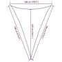 Blue HDPE triangular sail awning 160 g/m² 5x7x7 m by , Umbrellas - Ref: Foro24-311539, Price: 47,53 €, Discount: %