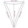 Toldo de vela triangular HDPE azul 160 g/m² 5x7x7 m de , Sombrillas - Ref: Foro24-311539, Precio: 47,53 €, Descuento: %