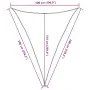 Yellow HDPE triangular sail awning 160 g/m² 5x6x6 m by , Umbrellas - Ref: Foro24-311593, Price: 38,80 €, Discount: %