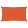 Rectangular HDPE orange sail awning 160 g/m² 5x8 m by , Umbrellas - Ref: Foro24-311688, Price: 90,22 €, Discount: %