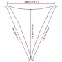 Orange HDPE triangular sail awning 160 g/m² 3x4x4 m by , Umbrellas - Ref: Foro24-311695, Price: 23,39 €, Discount: %
