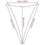 HDPE orange triangular sail awning 160 g/m² 5x7x7 m by , Umbrellas - Ref: Foro24-311704, Price: 40,89 €, Discount: %