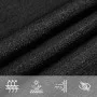 Black HDPE triangular sail awning 160 g/m² 5x7x7 m by , Umbrellas - Ref: Foro24-311759, Price: 59,17 €, Discount: %