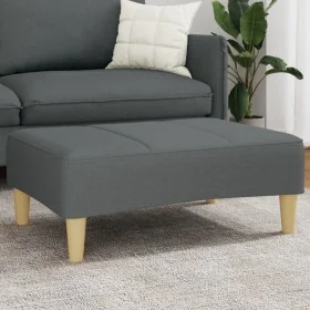 Reposapiés de tela gris oscuro 77x55x31 cm by , Ottomans - Ref: Foro24-4007372, Price: 68,64 €, Discount: %