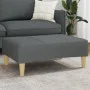 Reposapiés de tela gris oscuro 77x55x31 cm de , Otomanas - Ref: Foro24-4007372, Precio: 68,59 €, Descuento: %