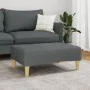 Reposapiés de tela gris oscuro 77x55x31 cm de , Otomanas - Ref: Foro24-4007372, Precio: 68,59 €, Descuento: %
