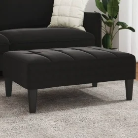 Fußstütze aus schwarzem Samt 77x55x31 cm von , Osmanen - Ref: Foro24-4007387, Preis: 67,75 €, Rabatt: %