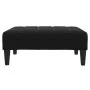 Sofá cama de 2 plazas con taburete terciopelo negro by , Sofas - Ref: Foro24-3258136, Price: 334,36 €, Discount: %