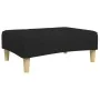 Sofá cama de 2 plazas con taburete tela negro by , Sofas - Ref: Foro24-3258108, Price: 339,28 €, Discount: %