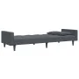 Sofá cama de 2 plazas con taburete terciopelo gris oscuro by , Sofas - Ref: Foro24-3258117, Price: 333,88 €, Discount: %