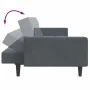 Sofá cama de 2 plazas con taburete terciopelo gris oscuro by , Sofas - Ref: Foro24-3258117, Price: 333,88 €, Discount: %