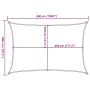 Toldo de vela rectangular HDPE gris claro 160 g/m² 4x5 m von , Sonnenschirme - Ref: Foro24-4001990, Preis: 40,26 €, Rabatt: %