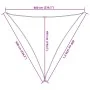 Toldo de vela triangular HDPE gris claro 160 g/m² 6x6x6 m de , Sombrillas - Ref: Foro24-4002014, Precio: 41,58 €, Descuento: %