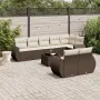 Set de sofás de jardín 9 pzas y cojines ratán sintético marrón von , Gartensets - Ref: Foro24-3253970, Preis: 636,40 €, Rabat...