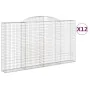 Cestas de gaviones 12 uds forma de arco hierro 300x30x160/180cm de , Maceteros y jardineras - Ref: Foro24-3146585, Precio: 1,...