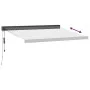 Toldo retráctil aluminio y tela gris antracita y blanco 3x2,5 m de , Toldos - Ref: Foro24-3216138, Precio: 561,03 €, Descuent...