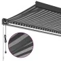 Toldo retráctil aluminio y tela gris antracita y blanco 3x2,5 m de , Toldos - Ref: Foro24-3216138, Precio: 561,03 €, Descuent...