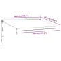 Toldo retráctil aluminio y tela gris antracita y blanco 3x2,5 m de , Toldos - Ref: Foro24-3216138, Precio: 561,03 €, Descuent...
