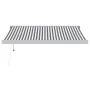 Toldo retráctil aluminio y tela gris antracita y blanco 3x2,5 m de , Toldos - Ref: Foro24-3216133, Precio: 586,91 €, Descuent...