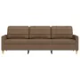 Sofá de 3 plazas de tela marrón 210 cm von , Sofas - Ref: Foro24-4007417, Preis: 310,18 €, Rabatt: %