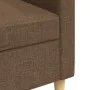 Sofá de 3 plazas de tela marrón 210 cm von , Sofas - Ref: Foro24-4007417, Preis: 310,18 €, Rabatt: %