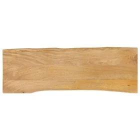 Tablero de mesa borde natural madera maciza mango 110x40x2,5 cm by , Table tops - Ref: Foro24-370709, Price: 61,41 €, Discoun...
